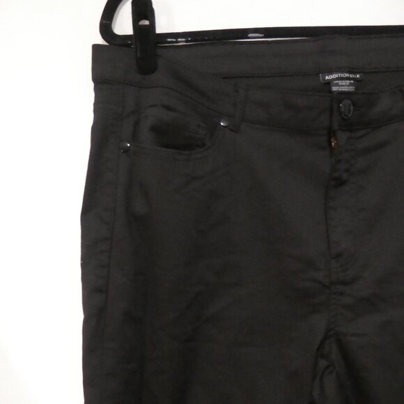 ADDITION ELLE | size 16 | Sleek Black Versatile Capris - Picture 3 of 16